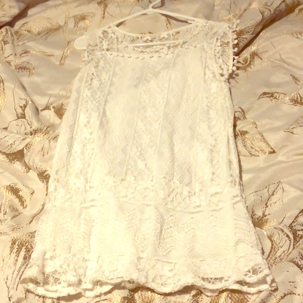 White lace top/ dress